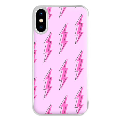 Pink Lightning - Eighties Phone Case for iPhone XS Max