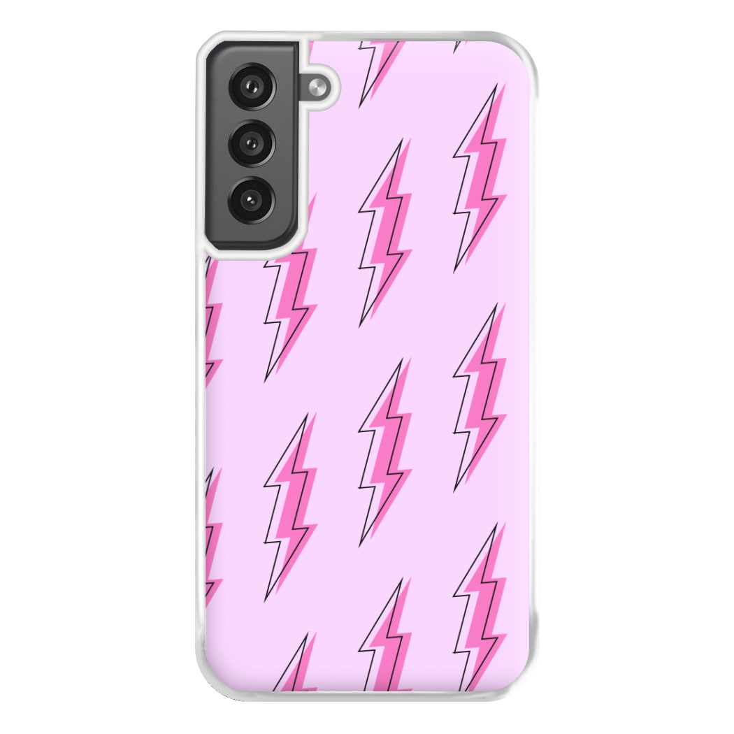 Pink Lightning - Eighties Phone Case for Galaxy S21FE