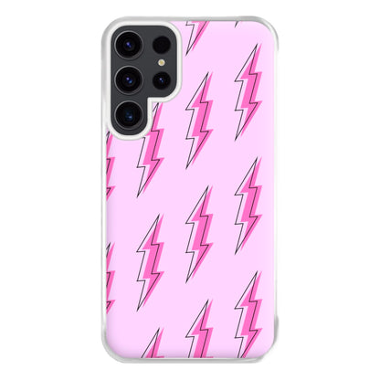 Pink Lightning - Eighties Phone Case for Galaxy S23 Ultra