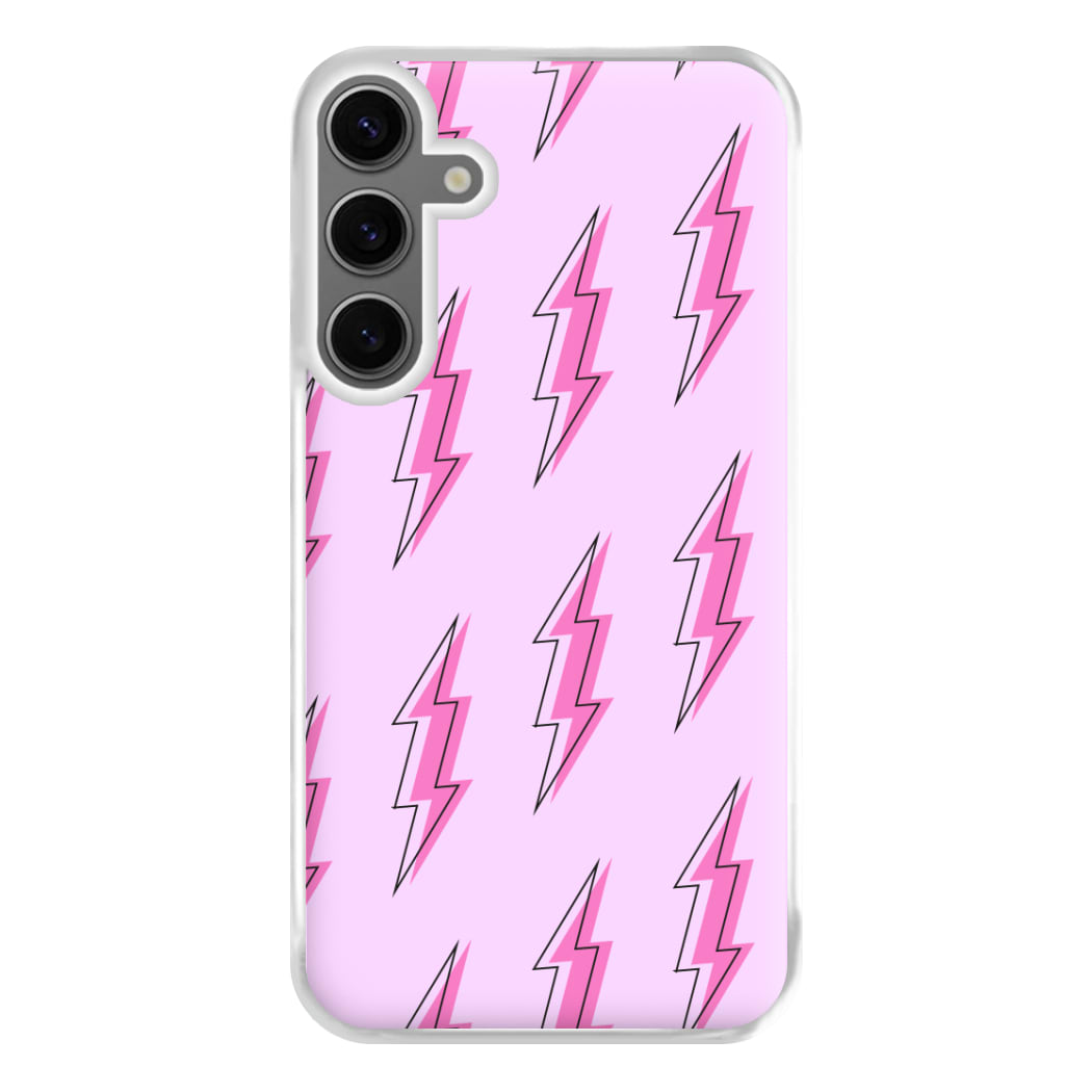 Pink Lightning - Eighties Phone Case for Galaxy S24FE