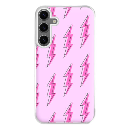 Pink Lightning - Eighties Phone Case for Galaxy S24FE