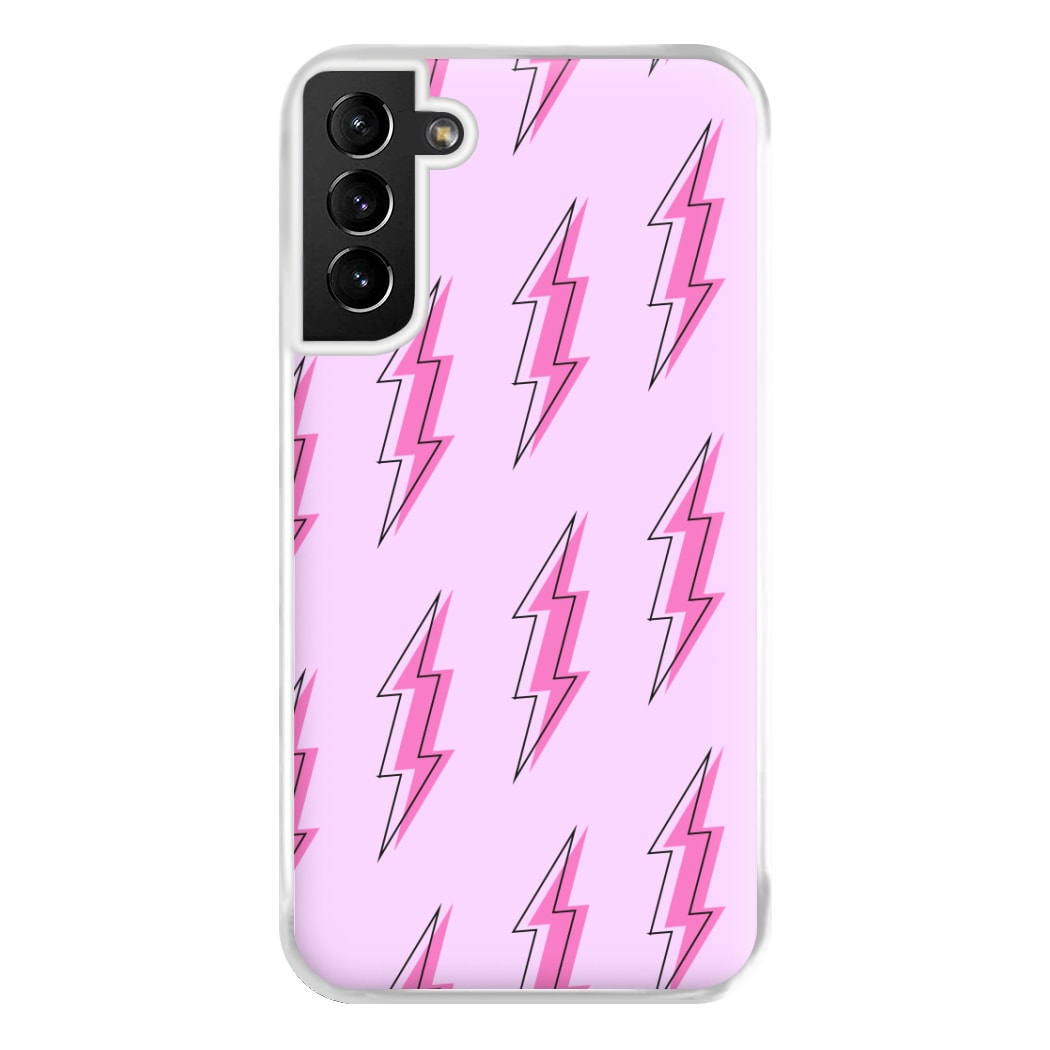 Pink Lightning - Eighties Phone Case for Galaxy S21 Plus