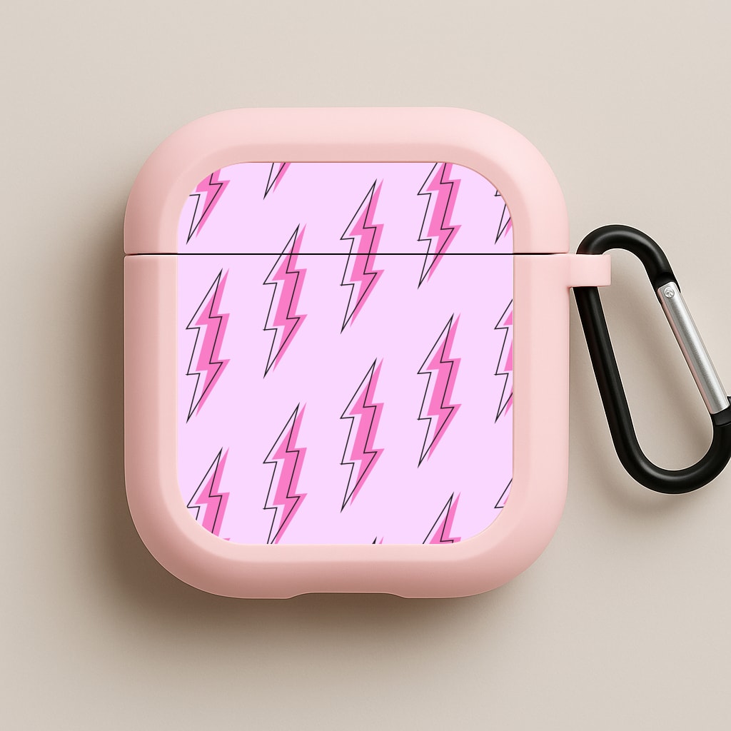 Pink Lightning - Eighties Pink AirPods Case