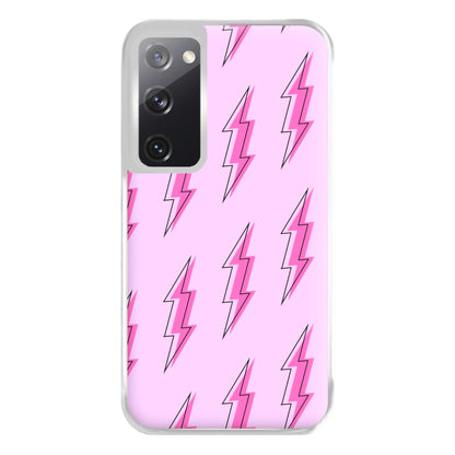 Pink Lightning - Eighties Phone Case for Galaxy S20FE