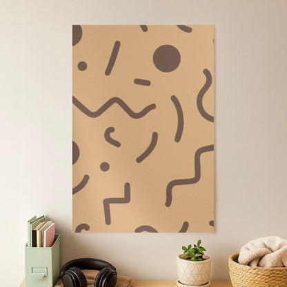Nude Abstract Pattern - Eighties Poster