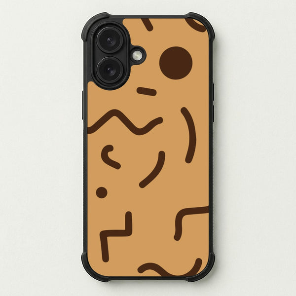 Nude Abstract Pattern - Eighties Phone Case — Bumper case