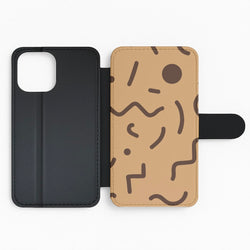 Nude Abstract Pattern - Eighties Flip Phone Case