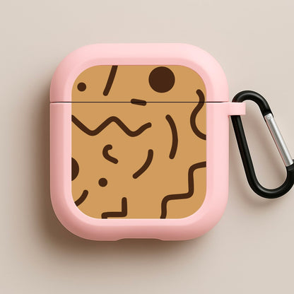 Nude Abstract Pattern - Eighties Pink AirPods Case