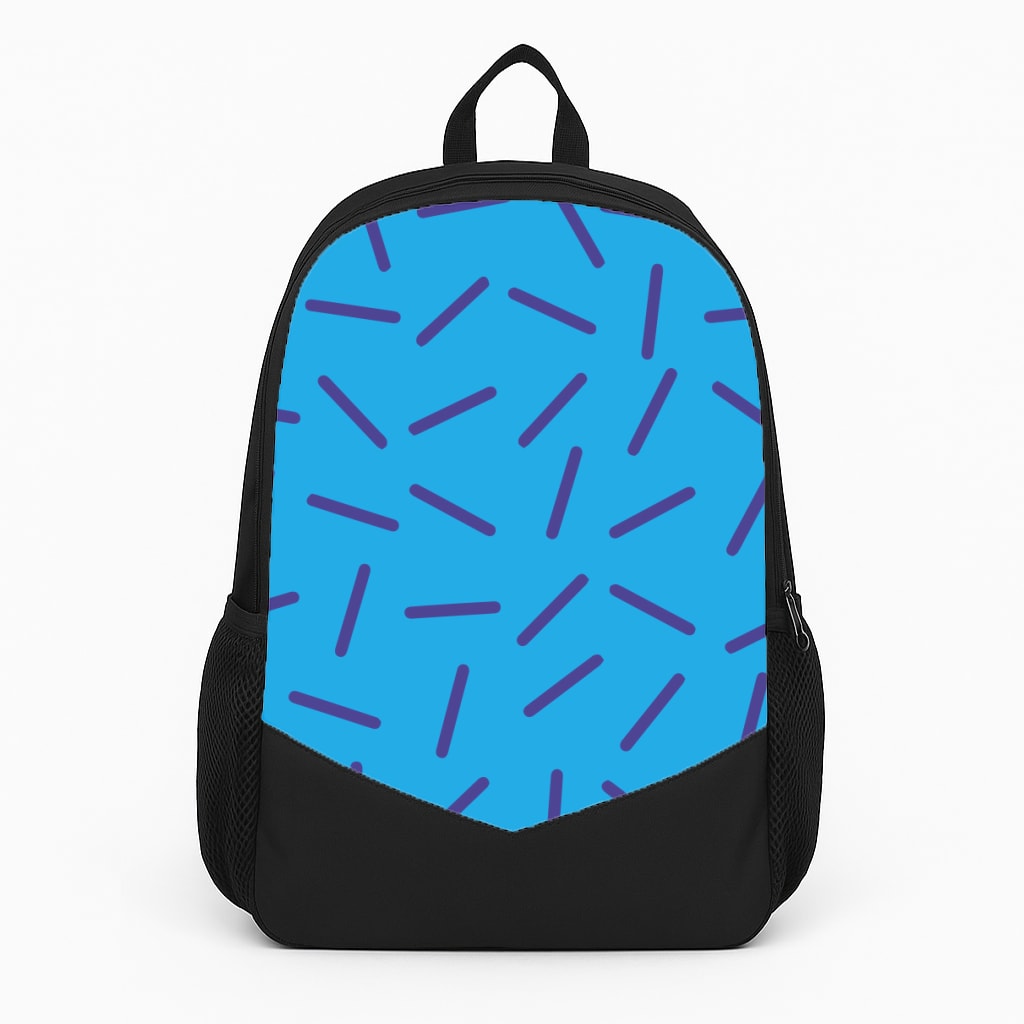 Blue Line Pattern - Eighties Backpack