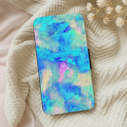 Electric Blue Wallet Phone Case