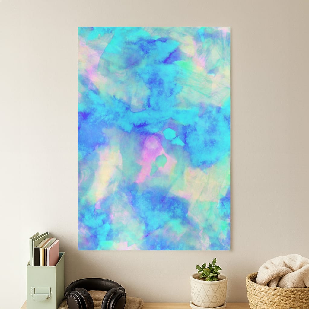 Electric Blue Poster
