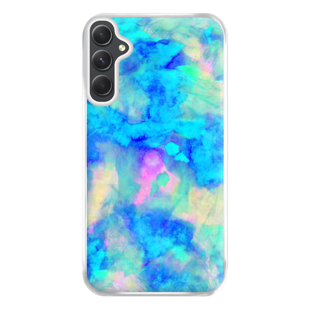 Electric Blue Phone Case for Galaxy A34