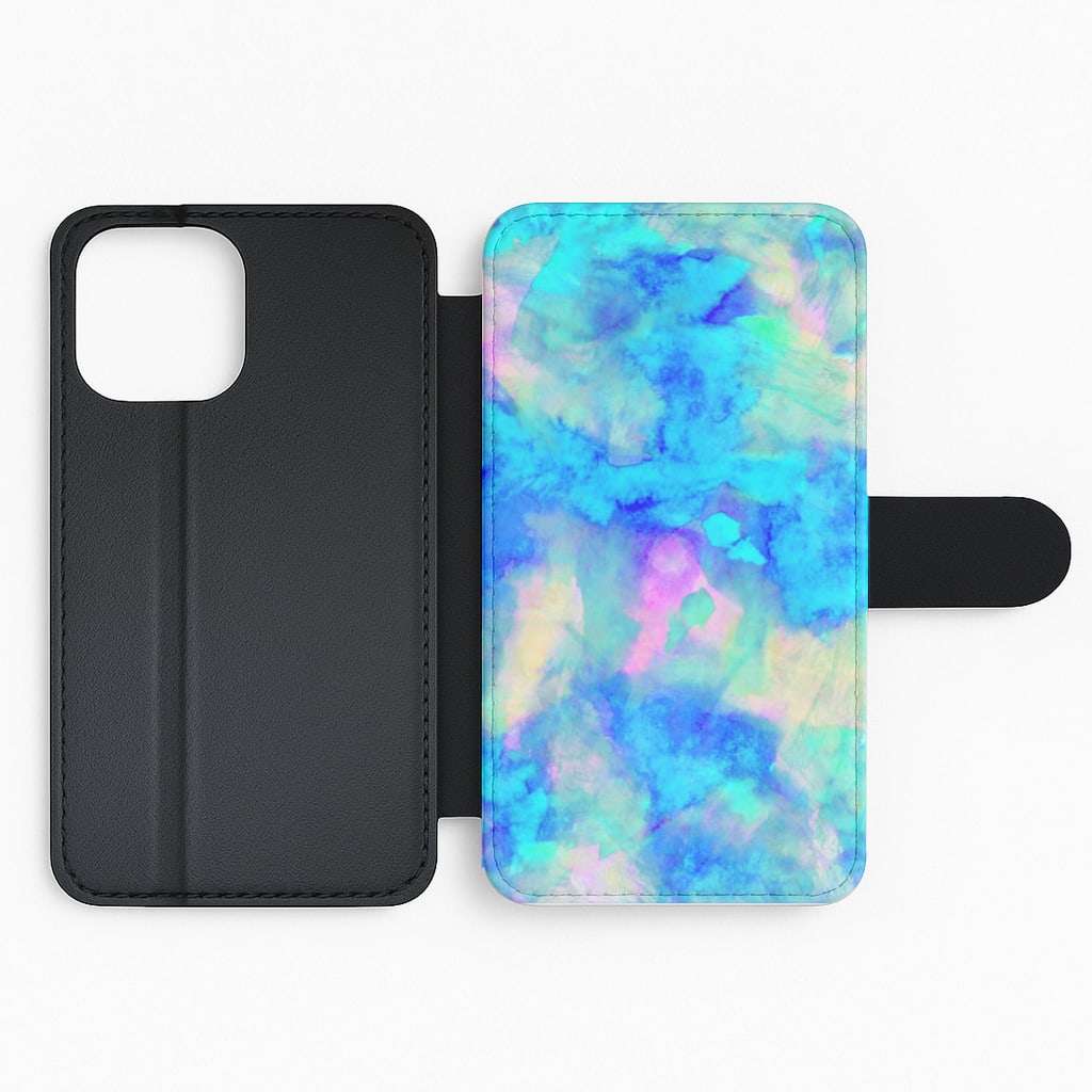 Electric Blue Flip Phone Case