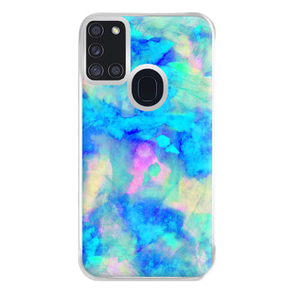 Electric Blue Phone Case for Galaxy A21s