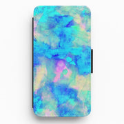 Electric Blue Flip / Wallet Phone Case 1