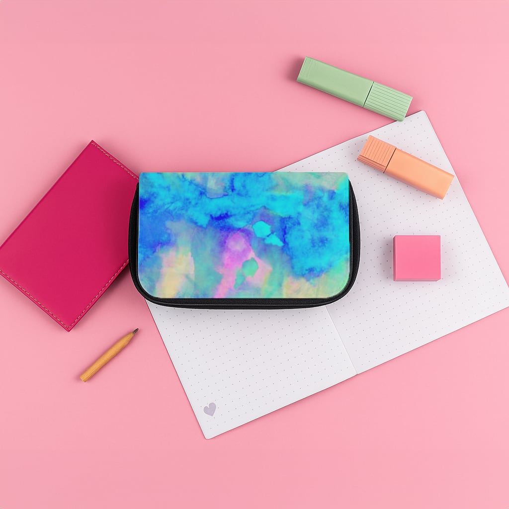 Electric Blue Pencil Case