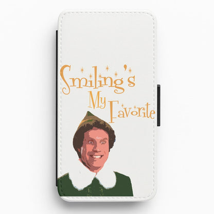 Smiling's My Favourite - Buddy The Elf Flip / Wallet Phone Case