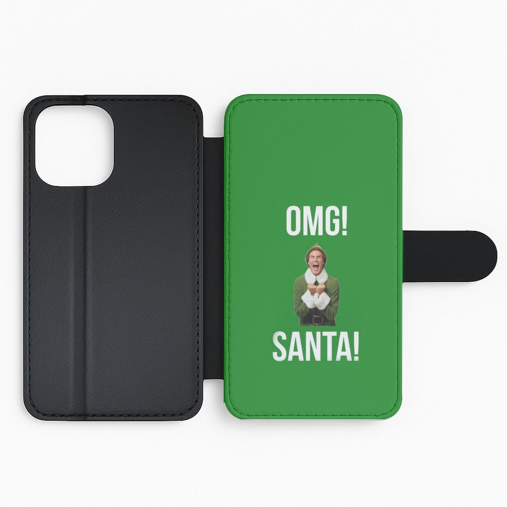 OMG SANTA! - Elf Flip Phone Case