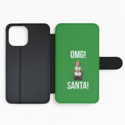 OMG SANTA! - Elf Flip Phone Case