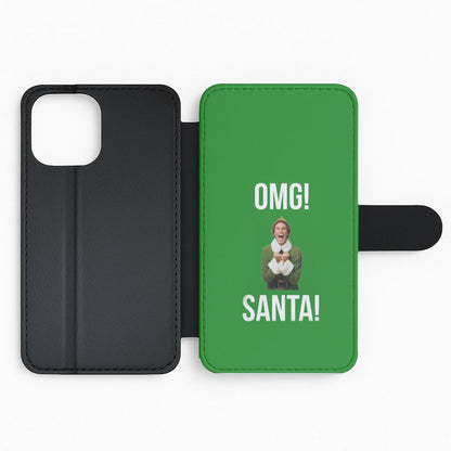 OMG SANTA! - Elf Flip Phone Case