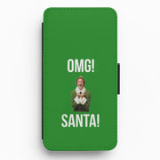 OMG SANTA! - Elf Flip / Wallet Phone Case 1