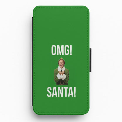 OMG SANTA! - Elf Flip / Wallet Phone Case