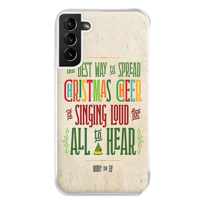 The Best Way To Spead Christmas Cheer - Elf Phone Case for Galaxy S21 Plus