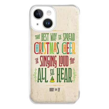 The Best Way To Spead Christmas Cheer - Elf Phone Case for iPhone 14