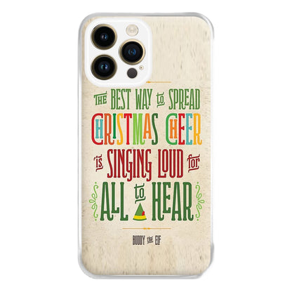 The Best Way To Spead Christmas Cheer - Elf Phone Case for iPhone 14 Pro Max