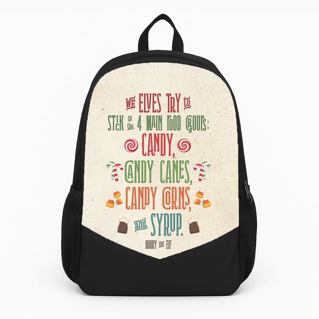 The Four Main Food Groups - Elf Backpack