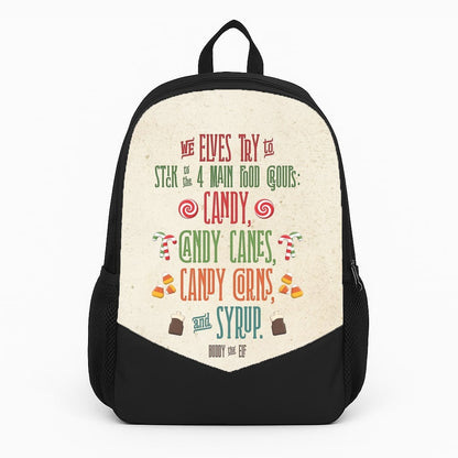 The Four Main Food Groups - Elf Backpack