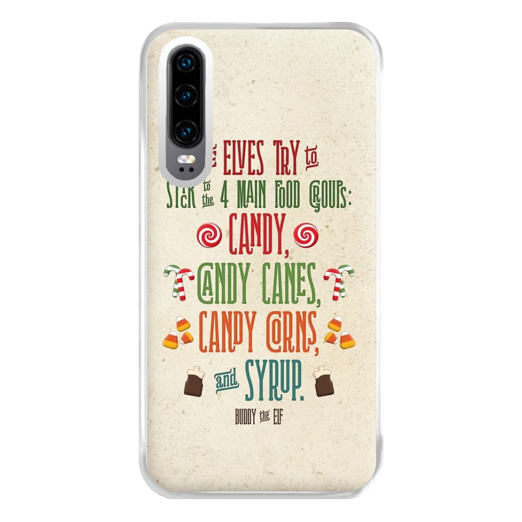 The Four Main Food Groups - Elf Phone Case for Huawei P30