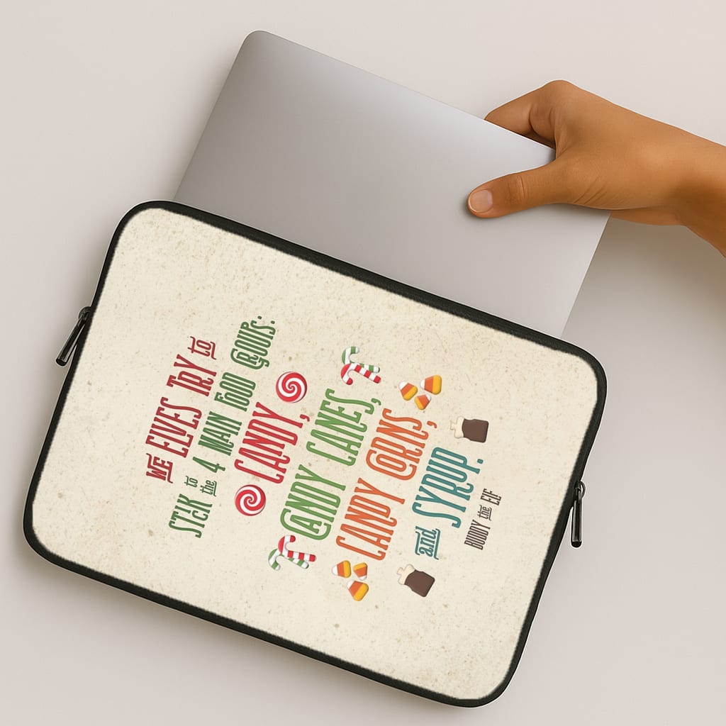 The Four Main Food Groups - Elf MacBook Case