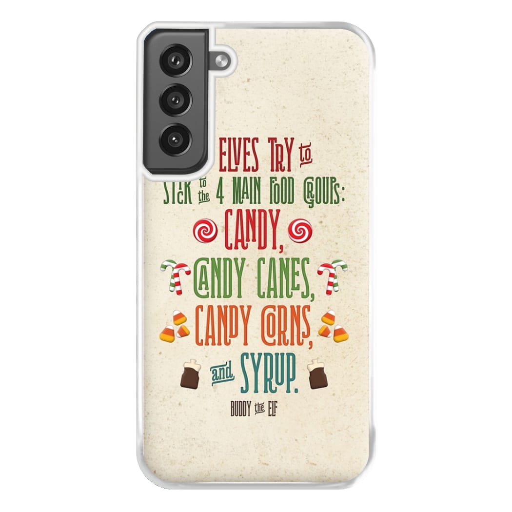 The Four Main Food Groups - Elf Phone Case for Galaxy S21FE