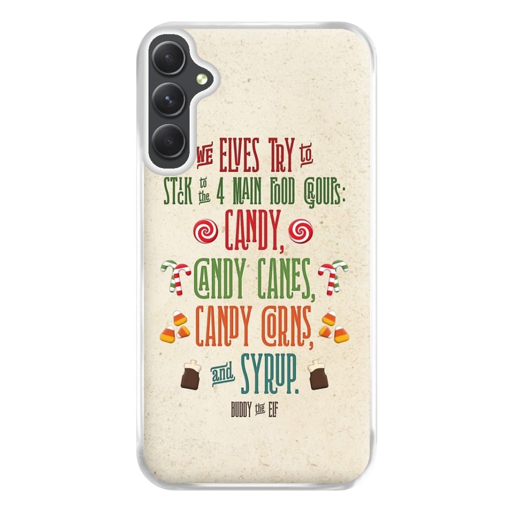 The Four Main Food Groups - Elf Phone Case for Galaxy A14