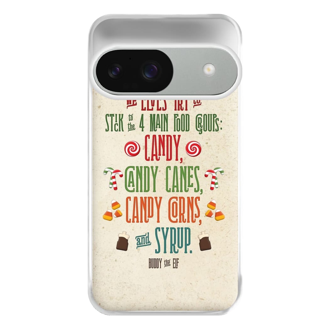 The Four Main Food Groups - Elf Phone Case for Google Pixel 9 / 9 Pro