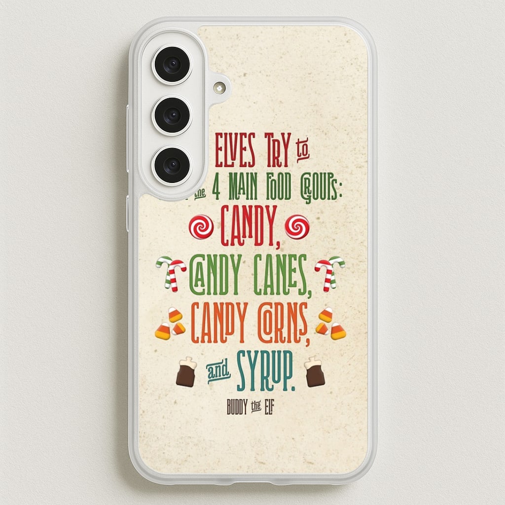The Four Main Food Groups - Elf Phone Case for Galaxy S25FE