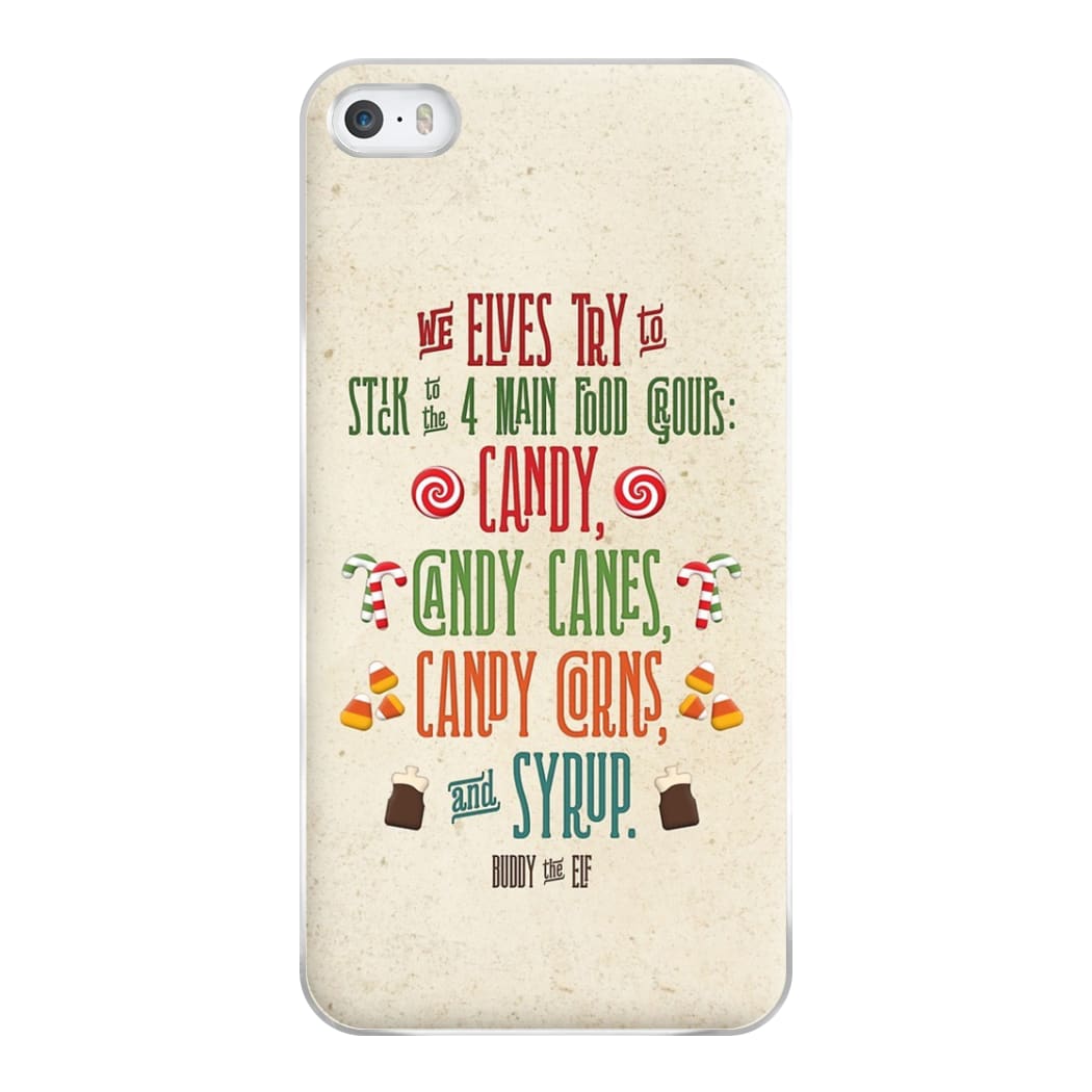 The Four Main Food Groups - Elf Phone Case for iPhone 5 / 5s / SE 2016