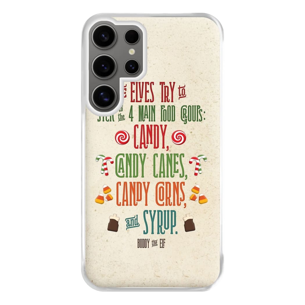 The Four Main Food Groups - Elf Phone Case for Galaxy S24 Ultra