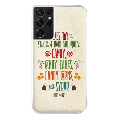 The Four Main Food Groups - Elf Phone Case for Galaxy S21 Ultra