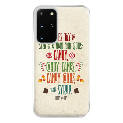 The Four Main Food Groups - Elf Phone Case for Galaxy S20 Plus