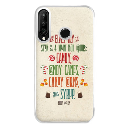 The Four Main Food Groups - Elf Phone Case for Huawei P30 Lite