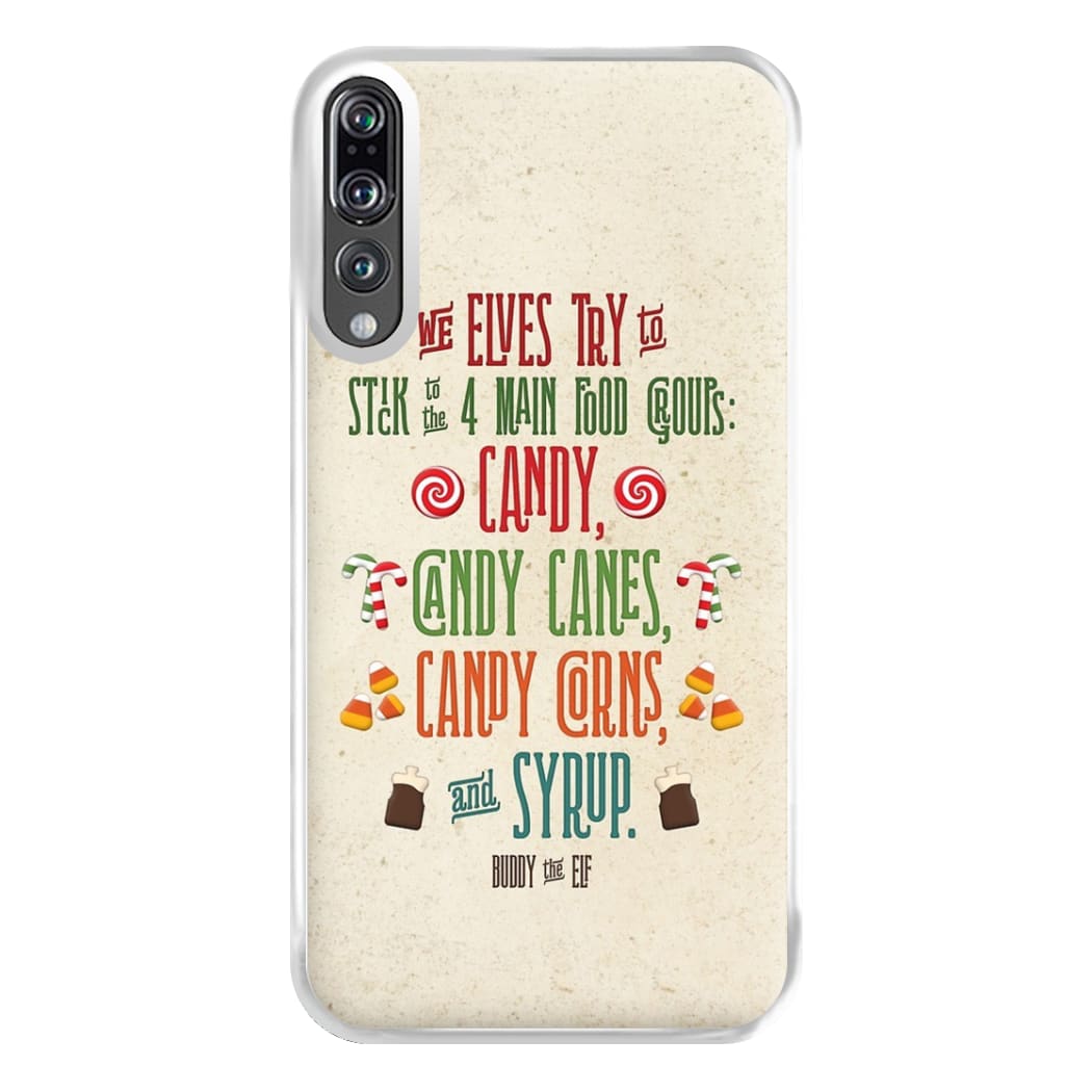 The Four Main Food Groups - Elf Phone Case for Huawei P20 Pro