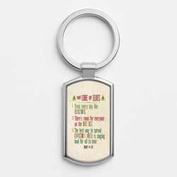 The Elf Code - Elf Silver Keyring