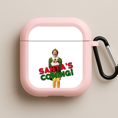 Buddy The Elf - Santa's Coming! Pink AirPods Case