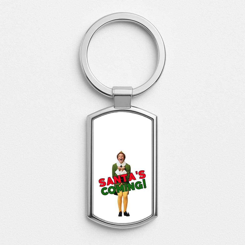 Buddy The Elf - Santa's Coming! Luxury Keyring
