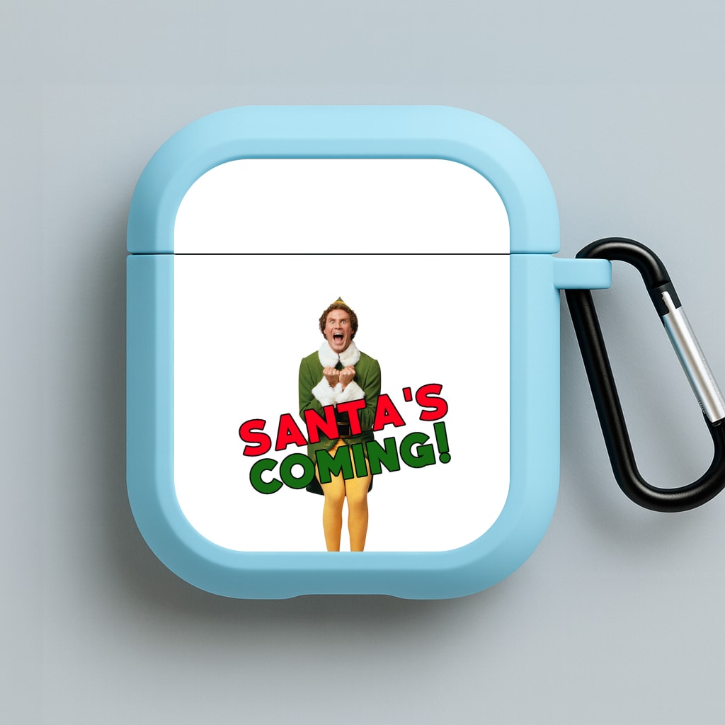 Buddy The Elf - Santa's Coming! Blue AirPods Case