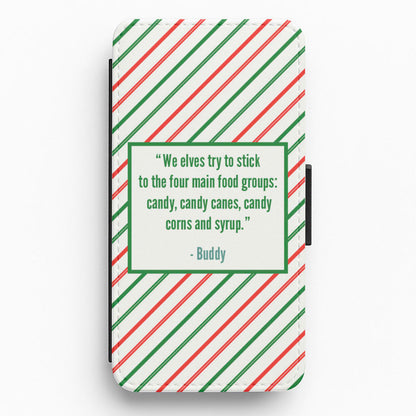 Four Main Food Groups - Elf Flip / Wallet Phone Case