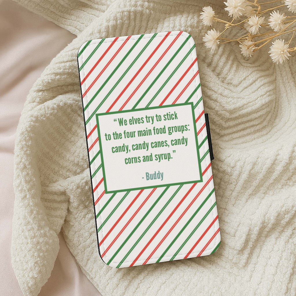 Four Main Food Groups - Elf Wallet Phone Case