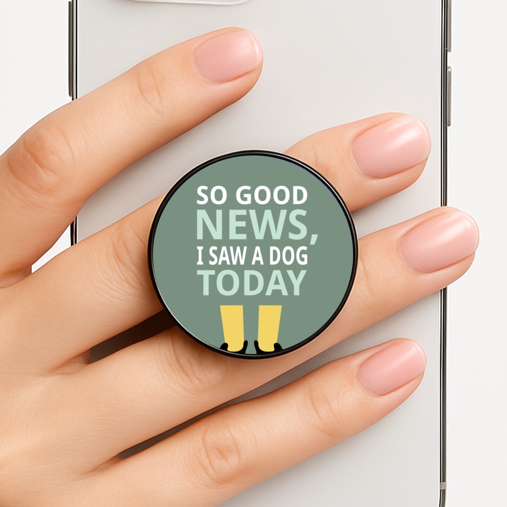 I Saw A Dog Today - Elf Phone Grip
